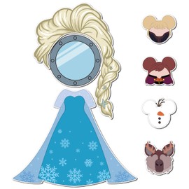 BOpusail BOpusail 7Pcs Princess Mouse Cruise Door Magnets Birthday Cruises Entrance Decor Deer Snowman Refrigerator Magnet Sticker Waterproof Magnetic Decals for Holiday Carnival Ship Cabin Collectible Decor