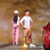 SOUFORCE 1/24 Scale Scene Props Figure Summer Man with Shorts