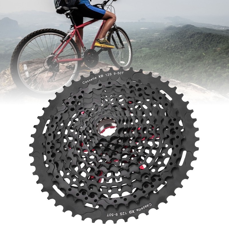 Bike Aluminium Alloy Flywheel 12 Speed 9‑50T Cassette Flywheel XD
