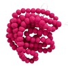 Pink Mini Felt Ball Garland Valentines Pom Pom Garland, 6