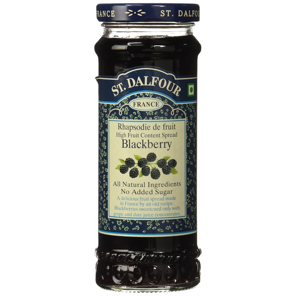 Charles Jacquin-St.Dalfour Consrv, Blk Rasp, 100%Fruit, 10-Ounce (Pack of 6)