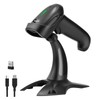 Bluetooth Barcode Scanner with Stand,Alacrity 1D Hands-Free Automatic Scanning 3-in-1