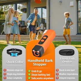 Anti Barking Devices, Dog Barking Deterrent Devices with HD Display and LED Flashlight, Suitable for Training to Improve Bad Behavior
