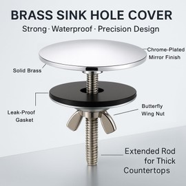 Kitchen Sink Hole Cover, Faucet Hole Cover for Sink Sprayer Plug