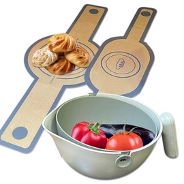 2-in-1 Rotating Colander & Strainer Bowl – Multipurpose Vegetable Washer & Drain Basket – Kitchen Gadget for Washing Fruits, Pasta – Dual-Layer Design, Easy Drain, BPA-Free & Durable