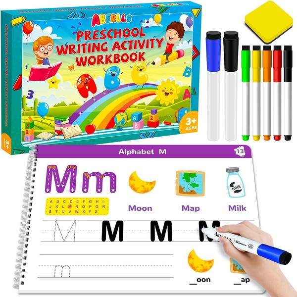 ABERLLS Handwriting Practice Book for Kids Toddler Preschool Learning Activity