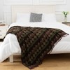 Gealaek Boho Throw Blanket Lightweight Soft Cozy Decorative Blankets for