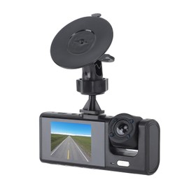 Dual Dash Cam 3 Inch 1080P HD Car Recorder Front and Interior with G-sensor, Loop Recording. Capture Clear Recordings Both Inside and Outside Your Car for