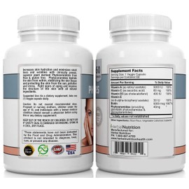 Phytoceramides from Rice with Biotin Vitamin A, C, D and E, Three Bottle Pack, 180 Capsules 40mg