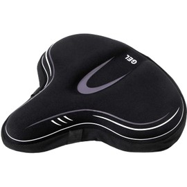 YBEKI Comfortable bicycle saddle cover is filled with gel and high density foam to make it elastic and soft. It is suitable for most wide bicycle saddles (purple)
