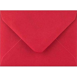 5" x 7" (133x184mm) Coloured Envelopes for Greeting Cards Wedding Invitations & Crafts Pack of 50 (Scarlet Red)