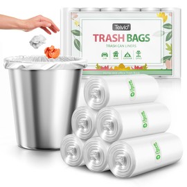 Bolsas de basura pequeñas y fuertes de Teivio, bolsas de basura para baño, bolsas de plástico pequeñas para el hogar, la oficina, la cocina, 1.2 Gallon