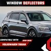 in-Channel Rain Guards Fit for Volkswagen Tiguan 2018-2025 Black Extra