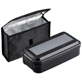 OSK BL-37DE Lunch Box with Cooler Case, Black