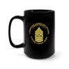 MIP Black Mug 15oz - Army - Command Sergeant Major