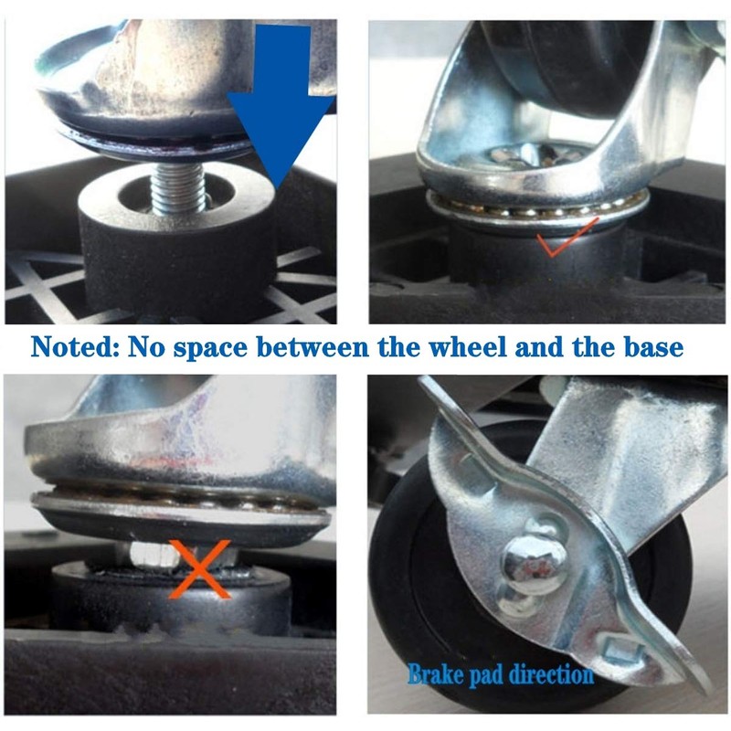 Movable Base Size Adjustable Washing Machine Base for Dryer Refrigerator