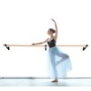 Pro-Gymnastics Ballet Barre 6 FT Long Single Bar Black 2.0”