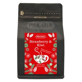 PRAANA TEA Strawberry and Kiwi Fruit Tea, 100 g
