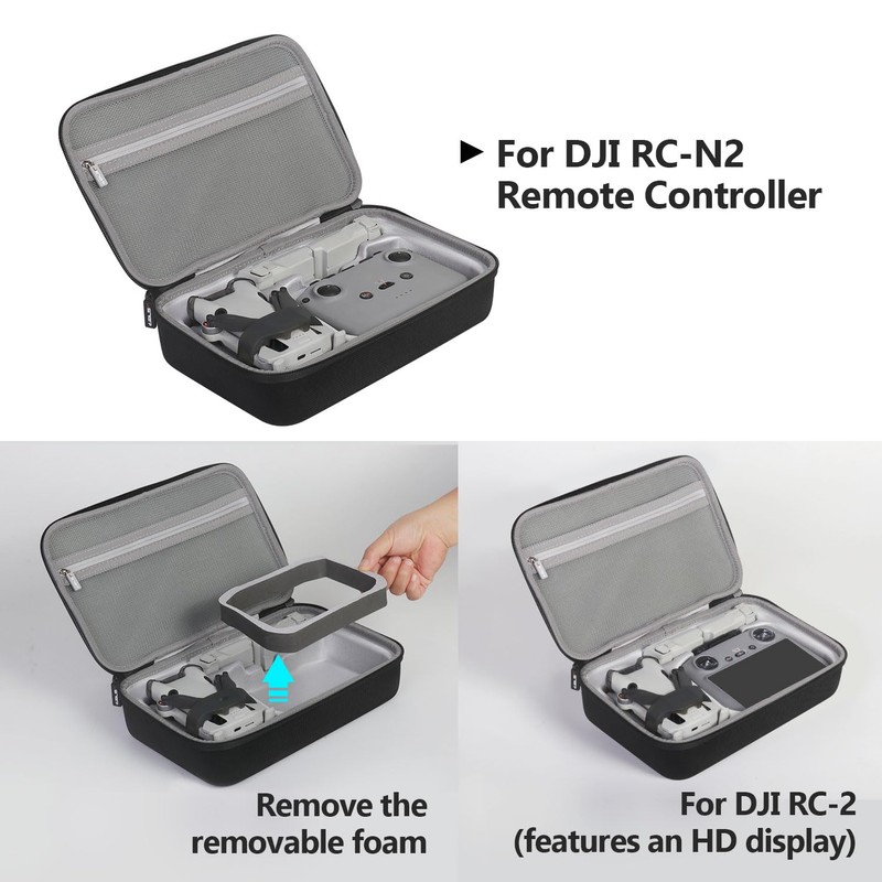 JSVER Case for DJI Mini 4 Pro/Mini 3 Pro, Carry