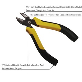BJDSI 8 IN Wire Cutters,Rust-Proof Wire Cutter,Sharp Side Cutters,Ergonomic Small Wire Cutters,Specialized Wire Cutters For Crafts,Wire Snips Cutting Pliers For Artificial Flowers.