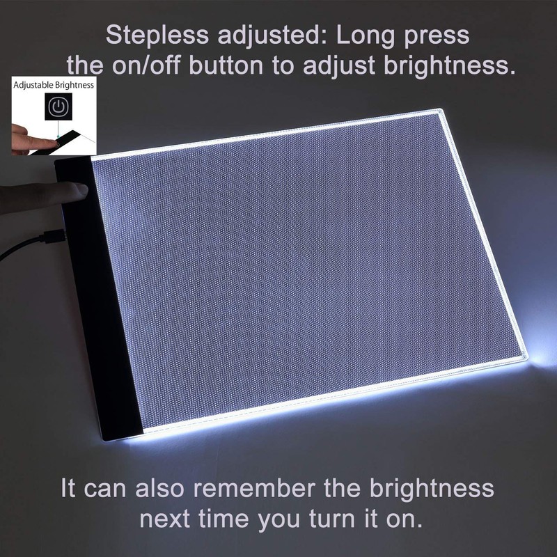 A4 Ultra-Thin Portable LED Light Box Tracer USB Power Adjustable