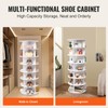 Happybuy 7-Tier Rotating Shoe Rack Tower, 360° Spinning Shoe Display,