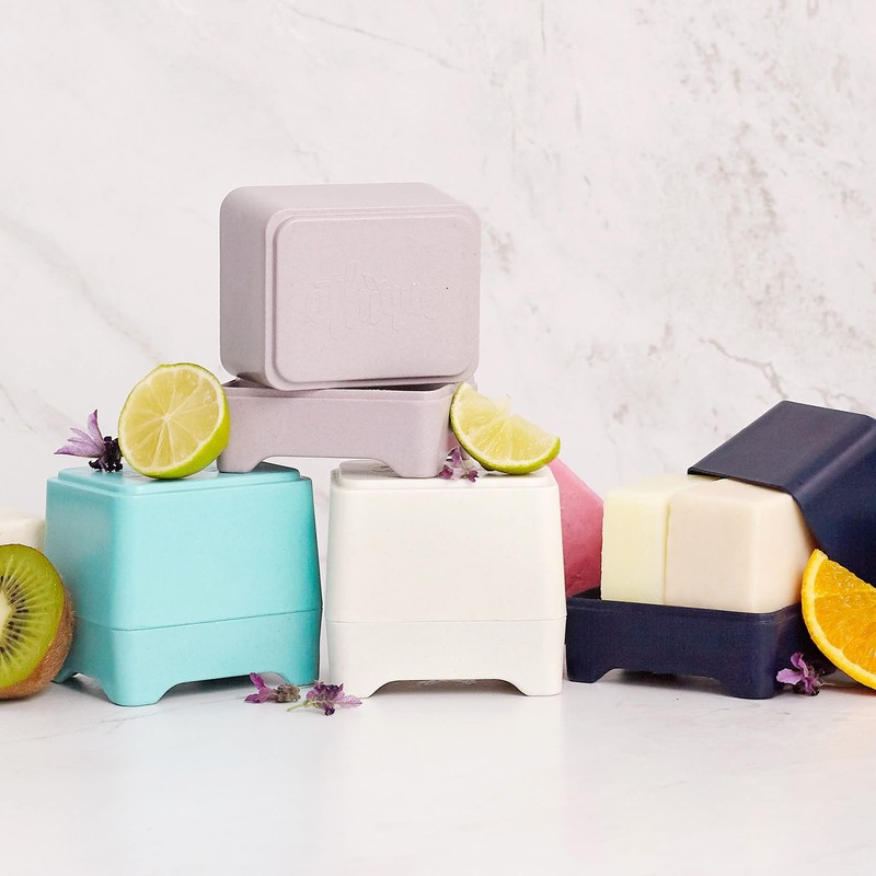 Ethique Bamboo and Cornstarch, Plastic-Free Shampoo and Conditioner Shower Container