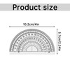 Tabanzhe Plastic Protractor-3PCS 180 Degrees Math Protractor 4 Inches Clear