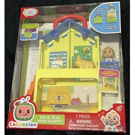 Jazwares, LLC CoComelon's Pop N' Play House Transforming Playset | 7 Pcs Toy NEW