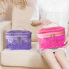 TotePrint Holographic Makeup Bags Bulk,Clear Storage Bag Toiletry Pocket Portable