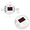 Vzmcov Carbon Monoxide and Smoke Detector Equipped with LCD Display,