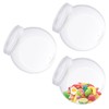 ZSDRTYU Candy Dispenser, 3 Pack 46 Oz Plastic Candy Jars