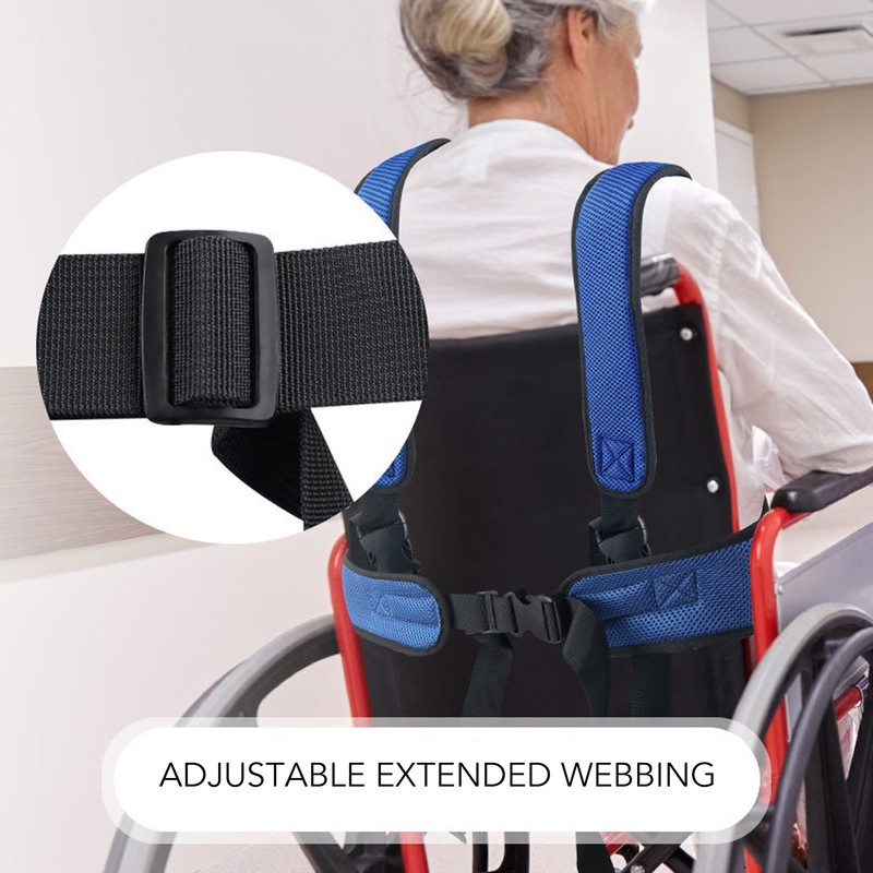 Wheelchair Safety Belt 360° Protection Breathable Restraint Vest for for