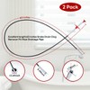 Snake Drain Clog Remover, 63 Inch 2pack - Toilet Snake,