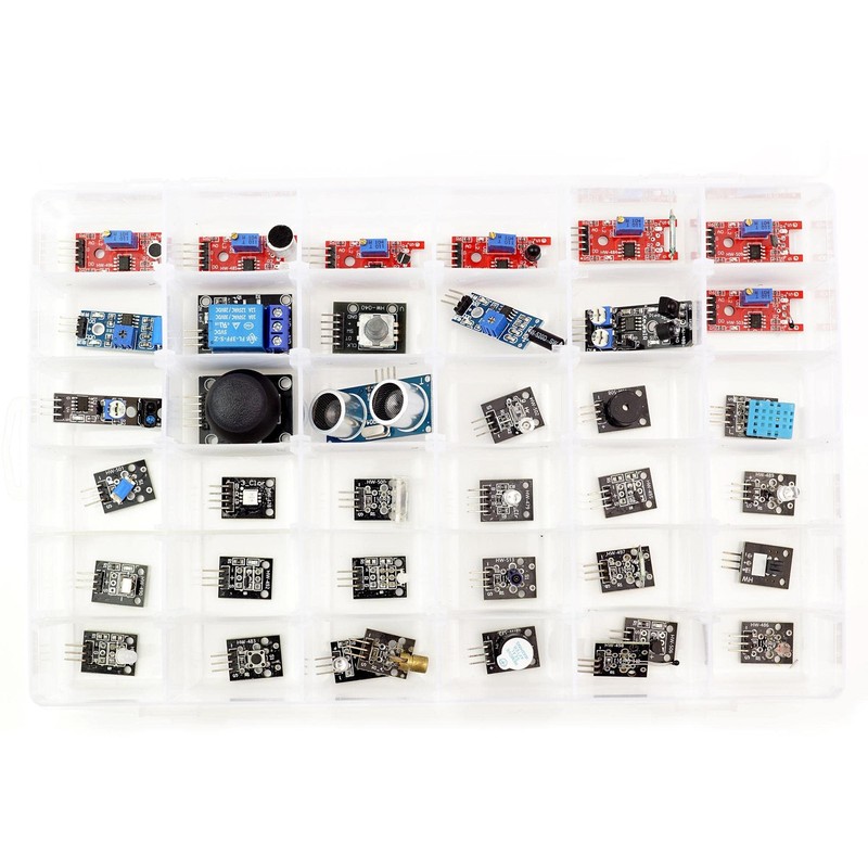 BerryBase 36-Piece Universal Sensor Kit for Arduino and Raspberry Pi