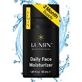 Lumin - Daily Face Moisturizer for Men - with niacinamide, Mens Face Lotion, Mens Skin Care, Ideal for normal & combination skin, 50ml, 1-Pack