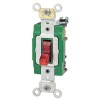 Leviton 30A 120V Industrial Grade Toggle Switch with Pilot Light Red 2 Pole