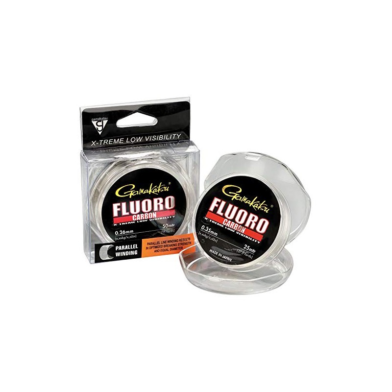 Fluorocarbon Gamakatsu 25 m, 0.26 mm, 4.30 kg