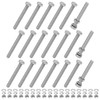 M METERXITY 20-Pack Hex Head Screw Bolt with Nuts Flat