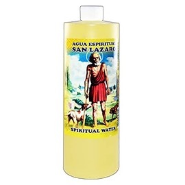 1 BOTTLE SAINT LAZARUS SPIRITUAL WATER-SAN LAZARO AGUA ESPIRITUAL 16OZ-WICCA-MAGICK-PAGAN