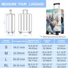 THISFIND Iron tower Luggage Cover Washable Suitcase Protector Anti-Scratch,Stretchable Fit