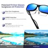 GEGURI Fit Over Glasses Sunglasses for Men Women Polarized, Classic