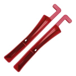 DUSCOKE 2PCS Car Seat Gap Filler Organizer, Stylish Multifunctional Auto Front Seat Storage Box Fill Console Side Gap, Car Interior Storage Accessories for Wallets, Phones, Keys, Eyeglasses (Red)