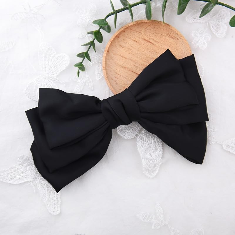 French Hair Clip with Large Bow Hair Clips for Women