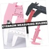 NOLITOY 6pcs Locating Rule Tools Brow Mapping Small Calipers Tools