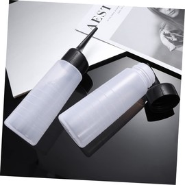 Baluue 2pcs Refillable Hair Dye Bottles Soft Shampoo Containers for Easy Application Salon Home Use for Hair Coloring and Scalp Treatment