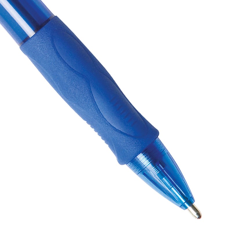 BIC Glide Bold Blue Ballpoint Pens, Bold Point (1.6mm), 4-Count