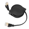 Retractable Cat7 Cable, High Speed, RJ45 Compatible, 600MHz Bandwidth, 10Gbps