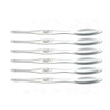 AKOAK 6 Pcs Seafood Tools,Double Headed 304 Stainless Steel Fork