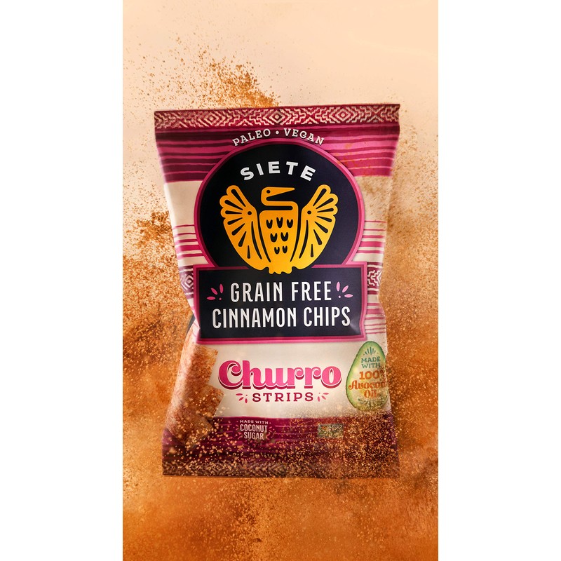 Siete Grain Free Cinnamon Churro Strips, 5 oz Bag (1